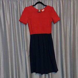 Elegant dark salmon and Black Women's Dress